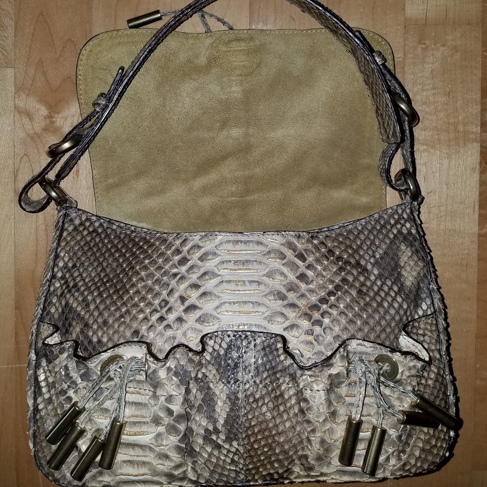 Donna Karan Iconic Collection Python Bag - image 8